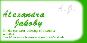 alexandra jakoby business card